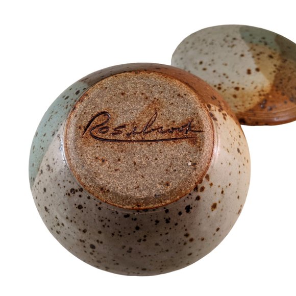 Original Paseo Rosebrook Stoneware Jewelry Box / Container Glazed Jar - Picture 6 of 8